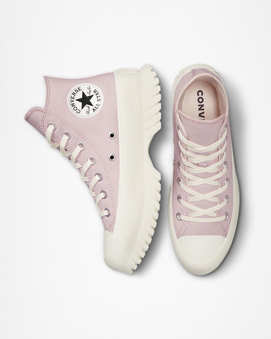 Tenis Converse Chuck Taylor All Star Lugged 2.0 Cano Alto Masculino Rosa Pretas | PT H001589